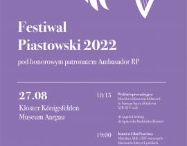 Inauguracja Festiwalu Piastowskiego w Szwajcarii